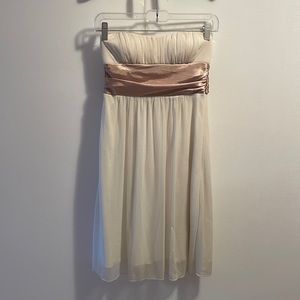 White and gold dress